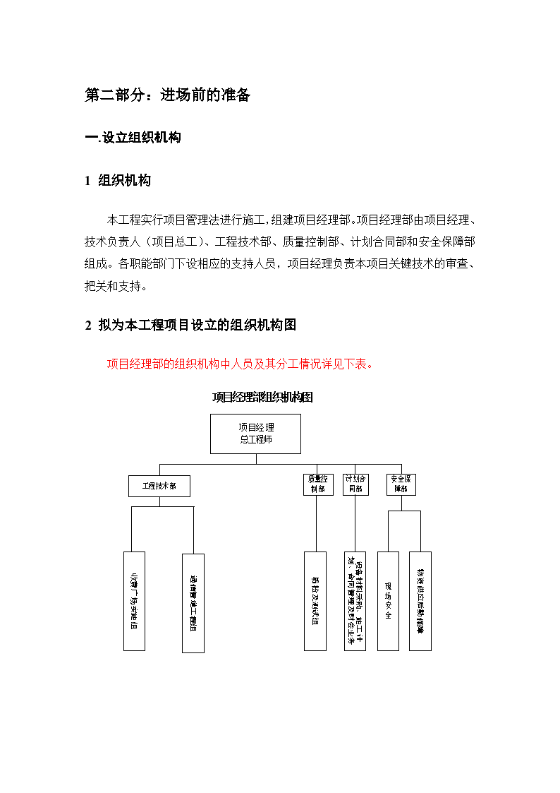 通信管道工程初步施工組織設計