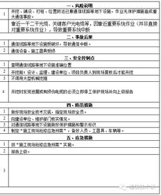通信管線作業施工安全操作指南
